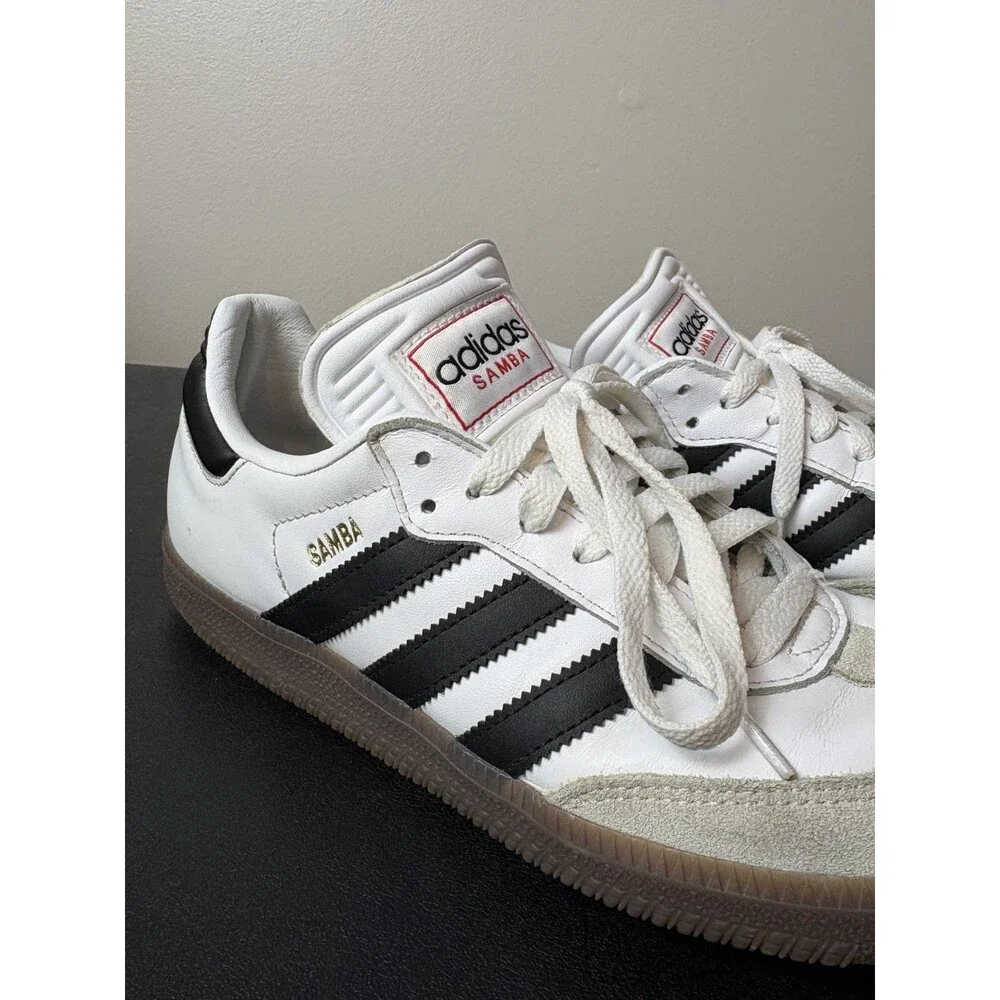 Adidas Sambas Size Men 7.5 - Womens 8.5 Samba Classic Black White